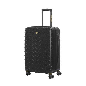 Men's Caterpillar 4 Wheels Industrial Plate 24" Trolley Cat Luggages Black | 097152-FIV