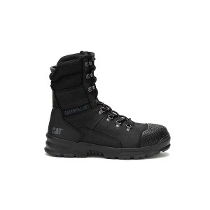 Men's Caterpillar Accomplice X 8" Waterproof Steel Toe Work Boots Black | 617820-EIU