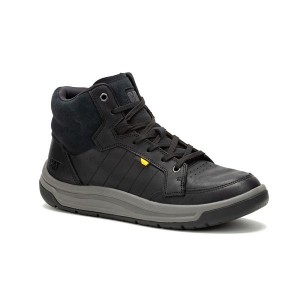 Men's Caterpillar Apa Cush Mid Boots Black | 029568-NMB