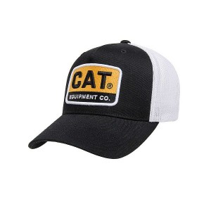 Men's Caterpillar Cat Equipment 110 Caps Black | 907136-BLM