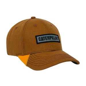 Men's Caterpillar Caterpillar Reflective Patch Hats Brown | 609278-RWY