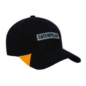 Men's Caterpillar Caterpillar Reflective Patch Hats Black | 052749-DYV