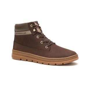 Men's Caterpillar Cite Sneakers Coffee | 528094-KOQ