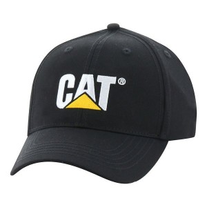 Men's Caterpillar Classic Logo Hats Black | 473860-MUW