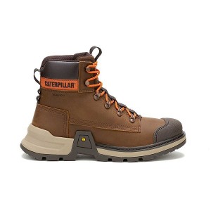 Men's Caterpillar Colorado Expedition Waterproof Boots Brown | 410625-XQR