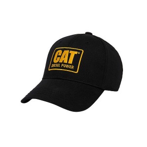 Men's Caterpillar Curve Bill Diesel Power Caps Black | 607352-NYR