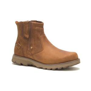 Men's Caterpillar Evander 2.0 Chelsea Boots Dark / Beige | 749528-GOF