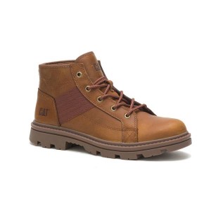 Men's Caterpillar Evident Mid Boots Brown | 406715-NHF