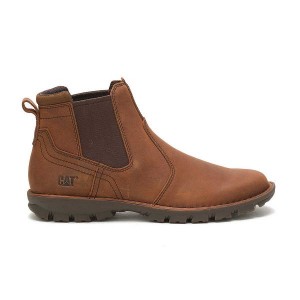 Men's Caterpillar Excursion Boots Brown | 214580-AUI