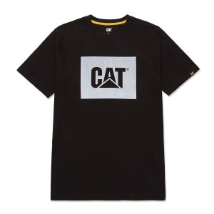 Men's Caterpillar Graphic Tee T-Shirt Black | 937065-GBJ