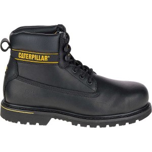 Men's Caterpillar Holton Steel Toe S3 HRO SRC Work Boots Black | 371084-VYG