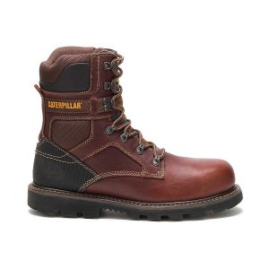 Men's Caterpillar Indiana 2.0 Steel Toe Work Boots Brown | 120369-CPK