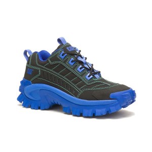 Men's Caterpillar Intruder Supercharged Sneakers Black / Blue | 318765-BQJ