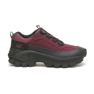 Men's Caterpillar Intruder Waterproof Galosh Sneakers Black / Burgundy | 321846-OBG