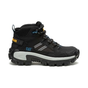 Men's Caterpillar Invader Mid Vent Composite Toe Work Boots Black | 589362-PYR