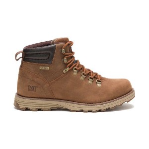 Men's Caterpillar Sire Waterproof Boots Brown | 196548-CEQ