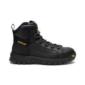 Men's Caterpillar Threshold Rebound Waterproof Composite Toe Work Boots Black | 530418-JNV