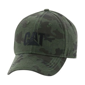 Men's Caterpillar Trademark Caps Camo | 480729-PYO