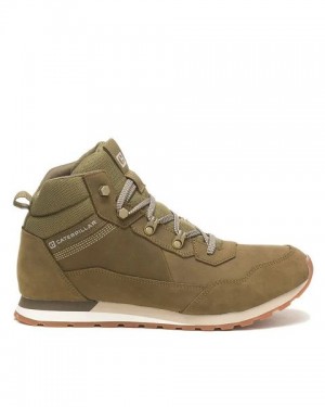 Men's Caterpillar Ventura Hiker Hi Sneakers Olive | 347509-FXC