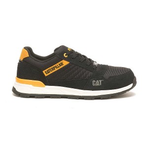 Men's Caterpillar Venward Composite Toe Work Shoes Black / Yellow | 195267-HQZ