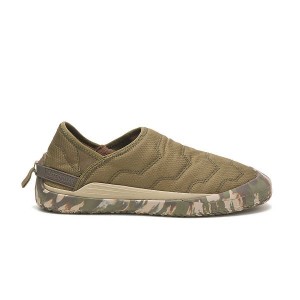 Women's Caterpillar Crossover Slip On Dark / Olive | 413872-FWD