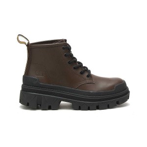 Women's Caterpillar Hardwear Mid Boots Chocolate / Brown | 609754-QYH