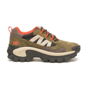 Women's Caterpillar Intruder Beta Sneakers Dark / Olive | 580697-SOP