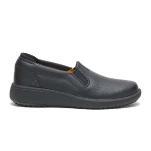 Women's Caterpillar ProRush SR+ Slip-On Work Shoes Black | 378056-IPG