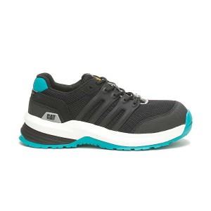 Women's Caterpillar Streamline 2.0 Composite Toe Work Shoes Black / Turquoise | 563984-MOI