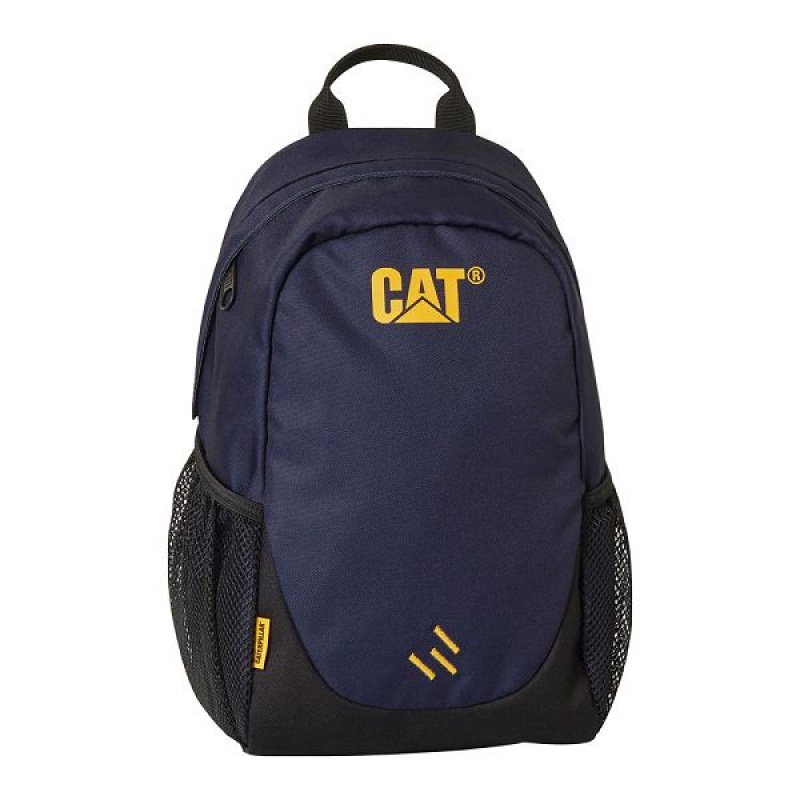 Men\'s Caterpillar A2 Backpack Navy | 486350-YFB