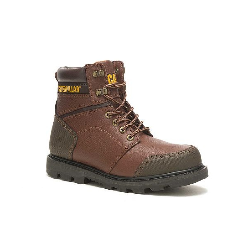 Men's Caterpillar Allerton Boots Brown | 592076-PNV