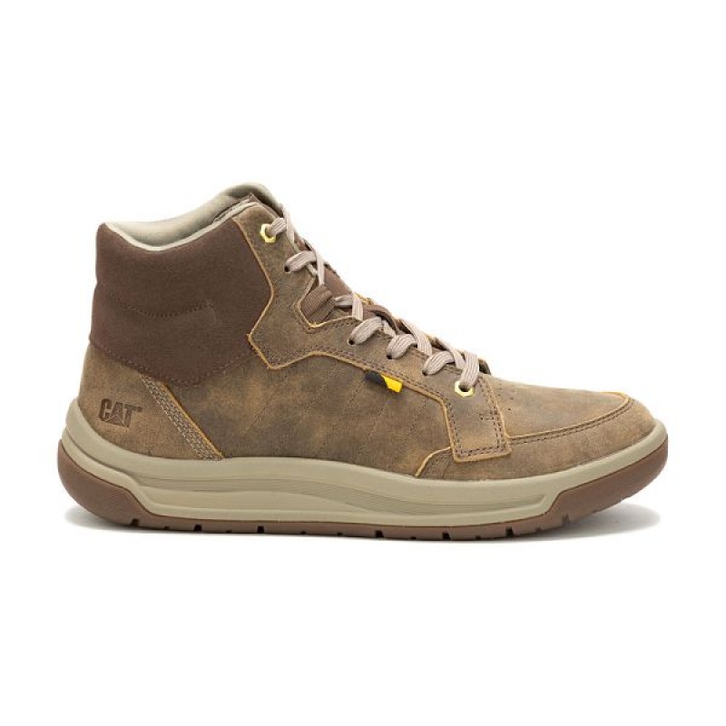 Men's Caterpillar Apa Cush Mid Boots Brown | 640218-JVY