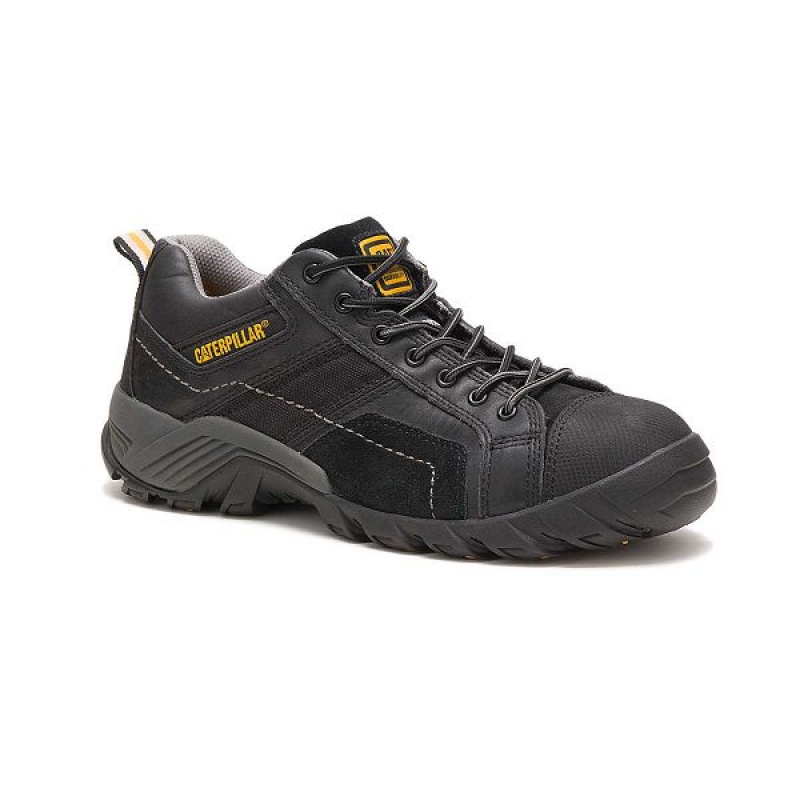 Men's Caterpillar Argon Composite Toe Work Shoes Black | 128947-BFA