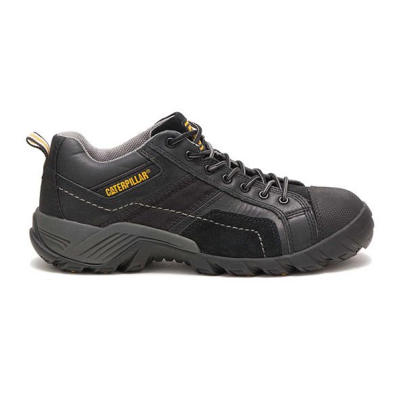 Men\'s Caterpillar Argon Composite Toe Work Shoes Black | 128947-BFA