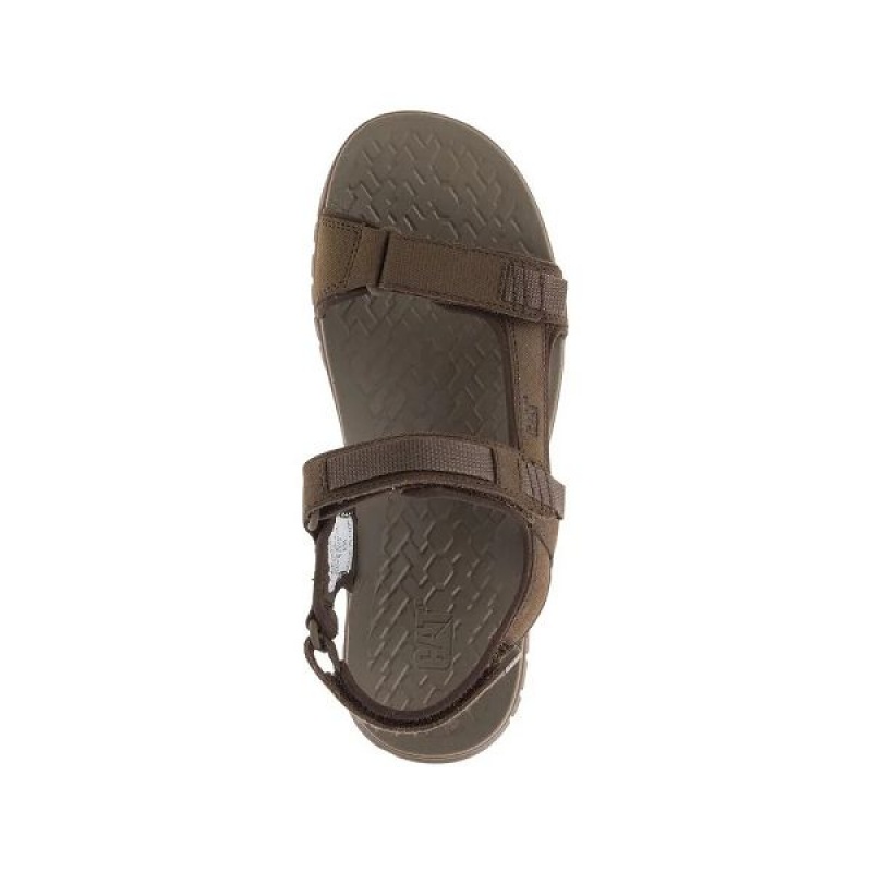 Men's Caterpillar Atchison Cat Sandals Brown | 364025-XGN