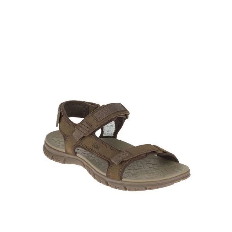 Men\'s Caterpillar Atchison Cat Sandals Brown | 364025-XGN