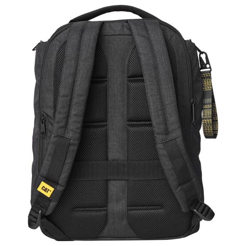 Men's Caterpillar B. Holt Business Backpack Black | 123507-VOS