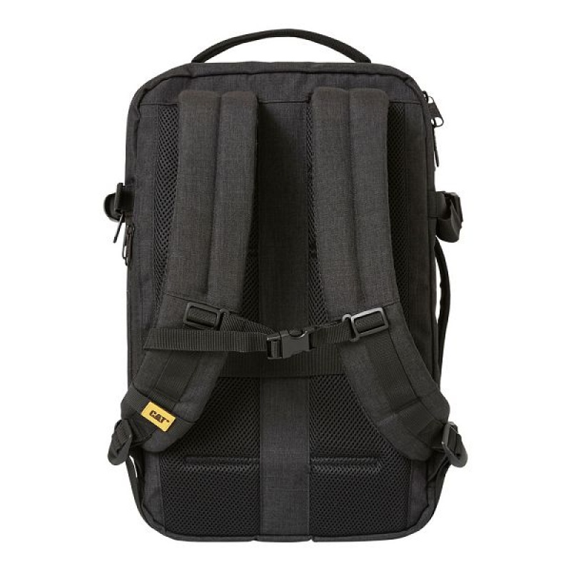 Men's Caterpillar B. Holt Travel Backpack Black | 894032-ECU