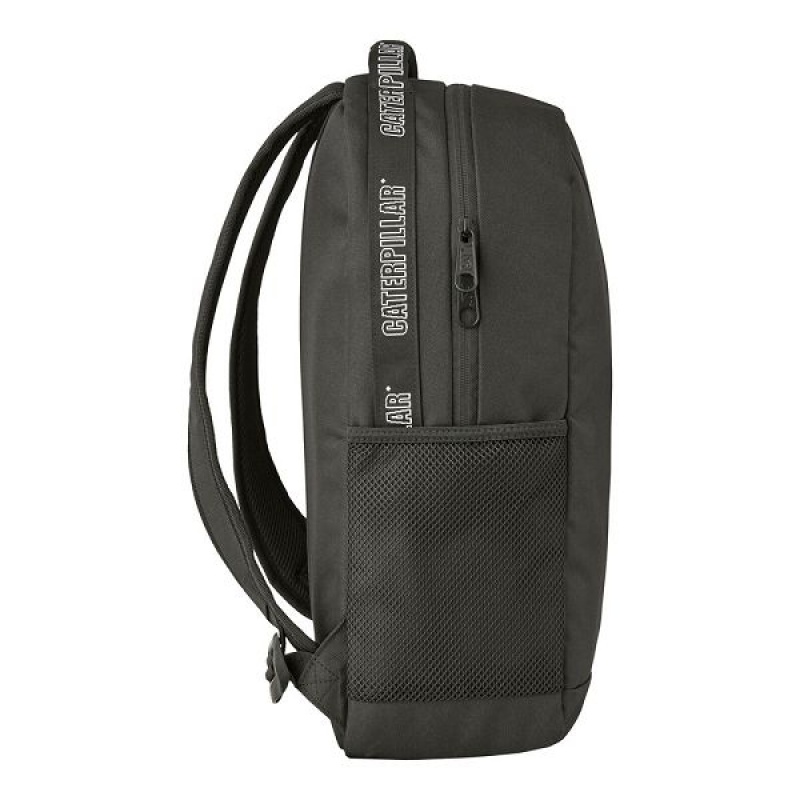 Men's Caterpillar Backpack Black | 392407-SBX