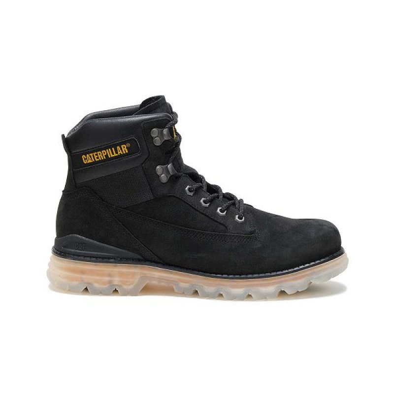 Men\'s Caterpillar Baseplate Boots Black | 786405-MEG