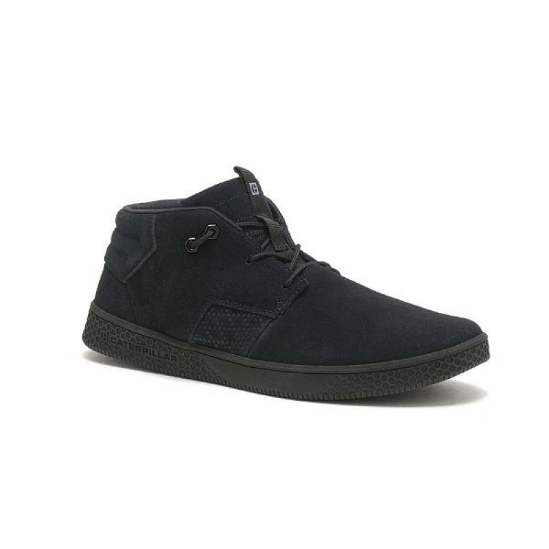 Men's Caterpillar CODE Pause Mid Sneakers Black | 487239-XNG