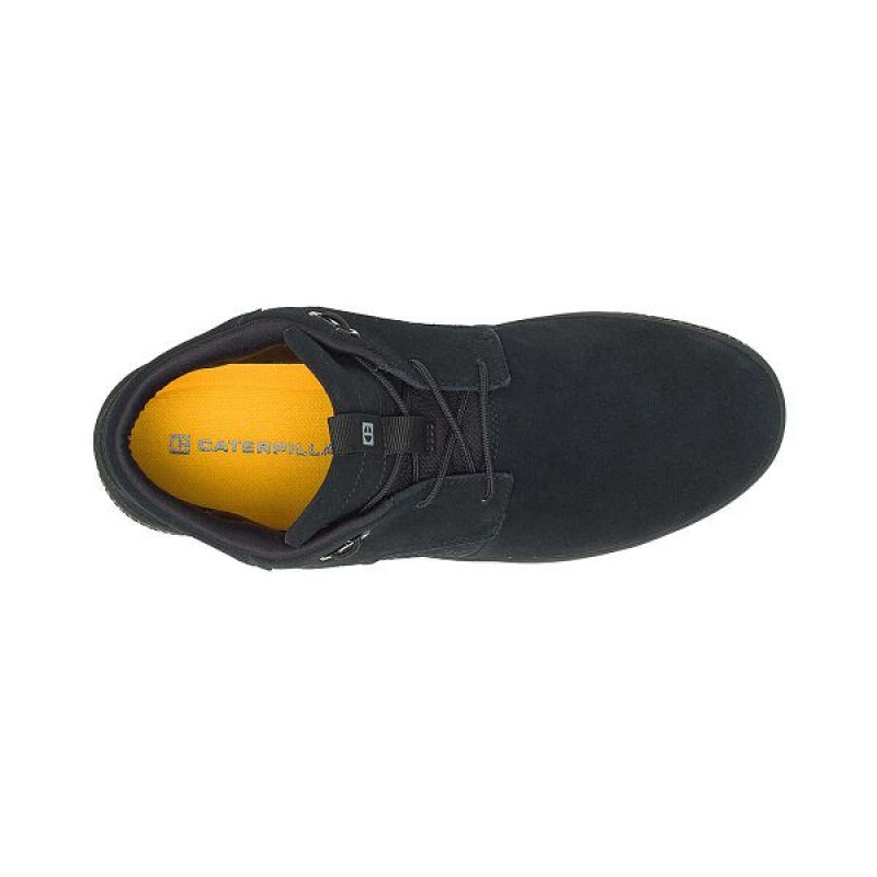 Men's Caterpillar CODE Pause Mid Sneakers Black | 487239-XNG