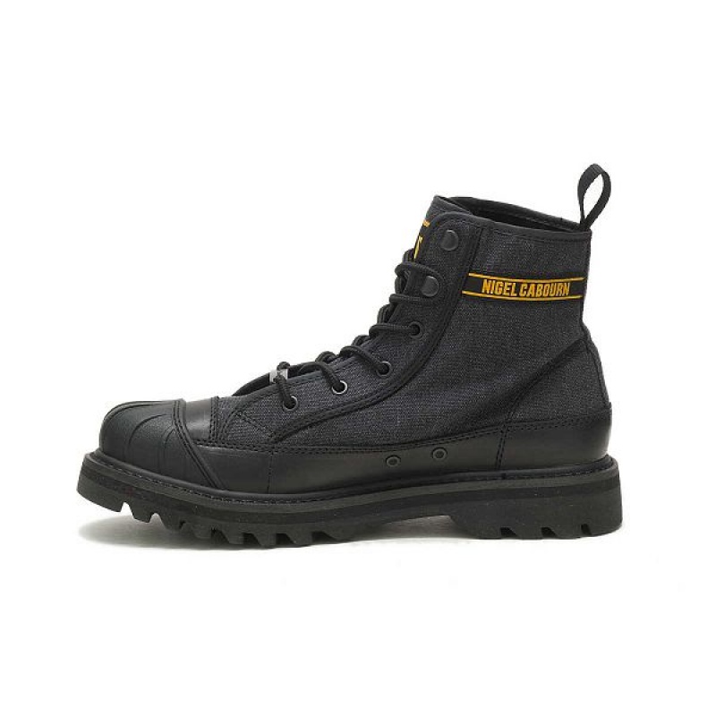 Men's Caterpillar Cat Footwear x Nigel Cabourn Omaha Boots Black | 915243-NZA