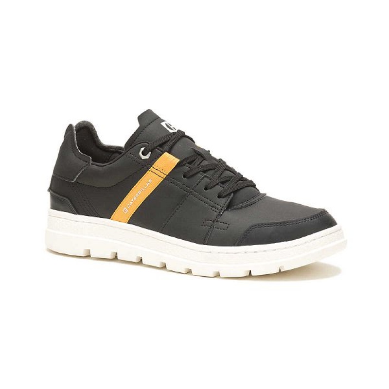 Men's Caterpillar Cite Low Sneakers Black | 815340-ROI