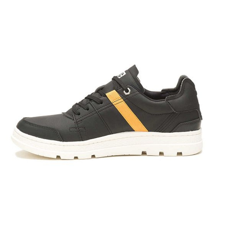 Men's Caterpillar Cite Low Sneakers Black | 815340-ROI