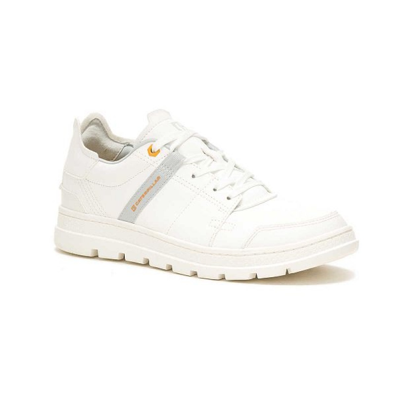 Men's Caterpillar Cite Low Sneakers White | 905634-SJT