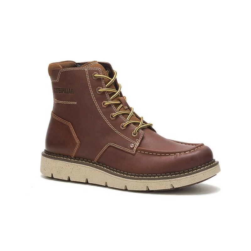 Men's Caterpillar Covert Boots Brown | 480319-QOZ