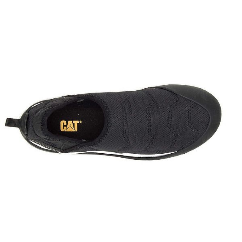 Men's Caterpillar Crossover Slip On Black | 634790-MEH