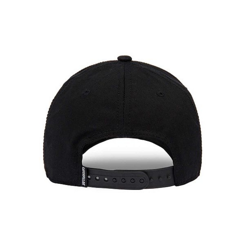 Men's Caterpillar Curve Bill Diesel Power Caps Black | 607352-NYR