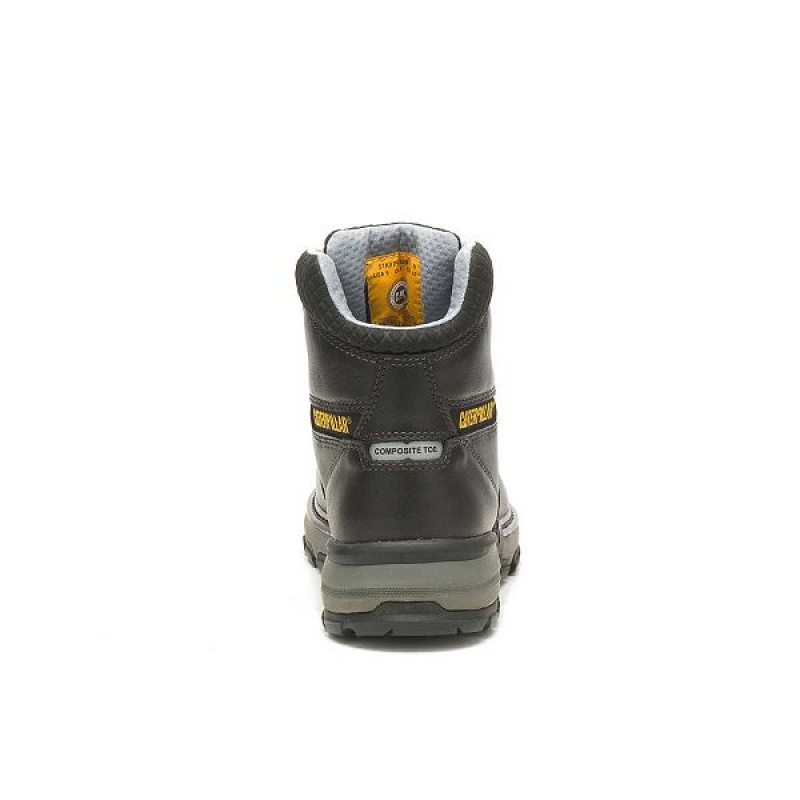 Men's Caterpillar Excavator Superlite Cool Carbon Composite Toe Work Boots Black | 709463-AMS